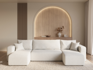 Slaapbank Piano XL - U vorm slaapbank met opbergruimte en dubbele lounge