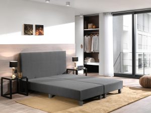 Boxset Bo Antraciet - Boxspring zonder matras